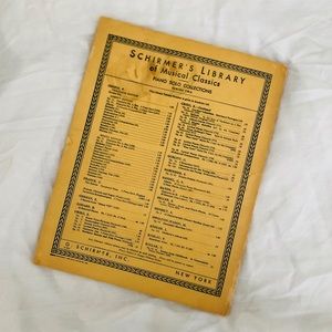 Vintage Accents - Schirmer Set of Chopin Nocturnes Vintage Accents - Schirmer Set of Chopin Nocturnes